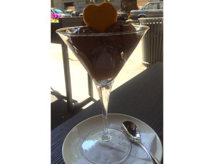 coppa di gelato fondente all'acqua della cioccolatai Egochocolat